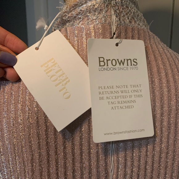 Peter Pilotto Jersey & Lace Embroidered Dress - Picture 7 of 8